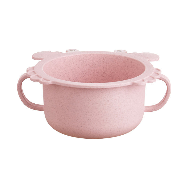 Ensemble de couverts pour enfants - 6 pièces avec motif de crabe créatif, assiette pour bébé pour les repas à la maison